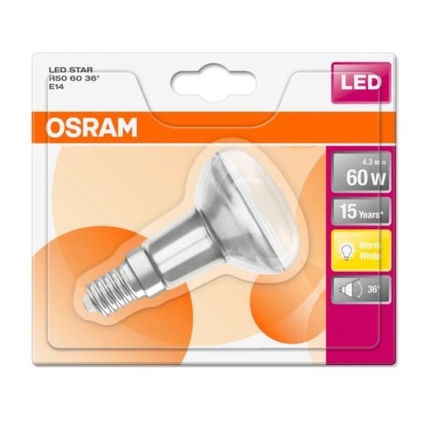 Lampadina LED STAR E14/4,3W/230V 2700K - Osram