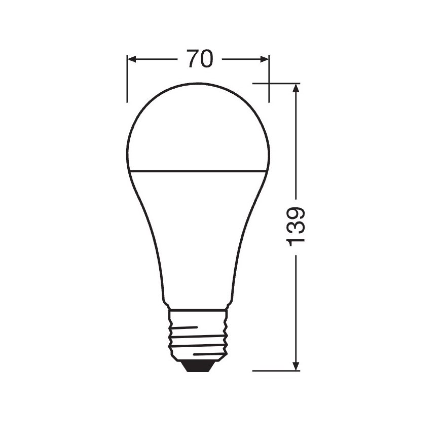 Lampadina LED STAR E27/19W/230V 6500K - Osram