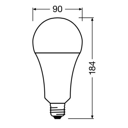 Lampadina LED STAR E27/24,9W/230V 2700K - Osram