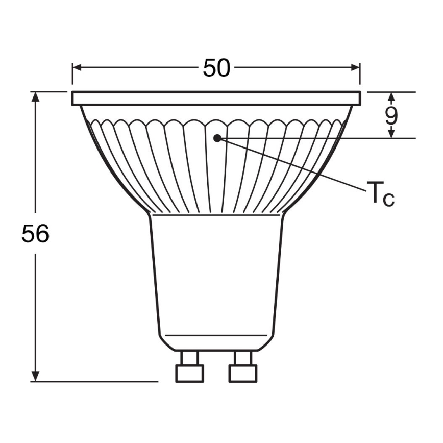 Lampadina LED STAR PAR16 GU10/4,3W/230V 4000K 120° - Osram
