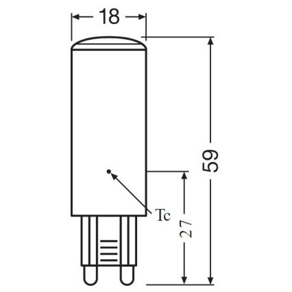 Lampadina LED Step-by-step dimmerabile G9/4W/230V 2700K - Osram