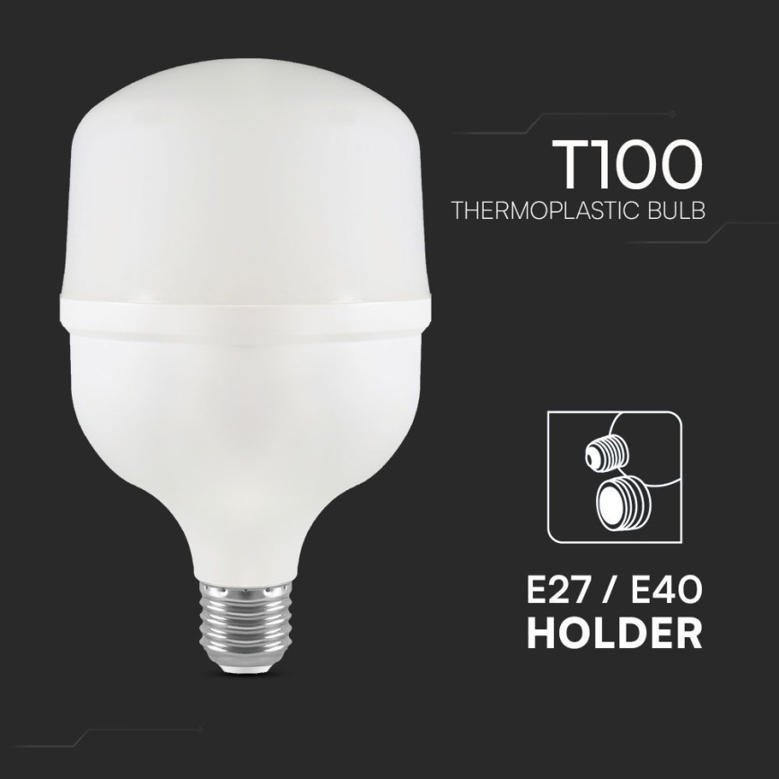 Lampadina LED T100 E40 E27/30W/230V 6500K