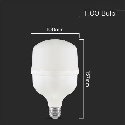 Lampadina LED T100 E40 E27/30W/230V 6500K