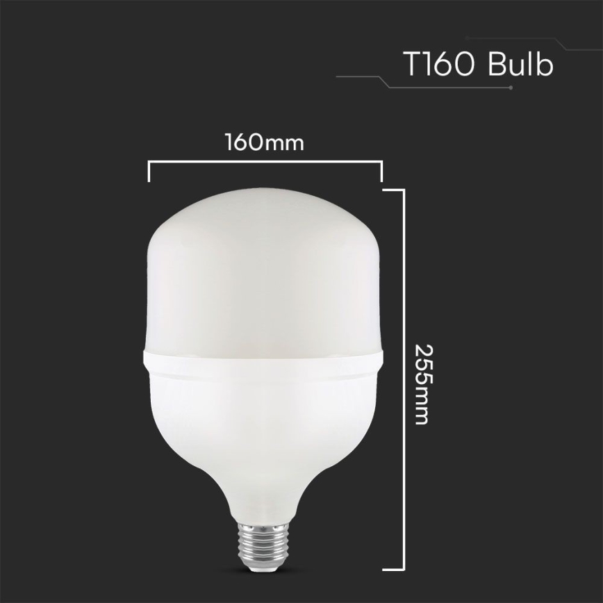 Lampadina LED T160 E27/60W/230V 6500K