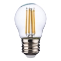 Lampadina LED trasparente G45 E27/4,5W/230V 2200K