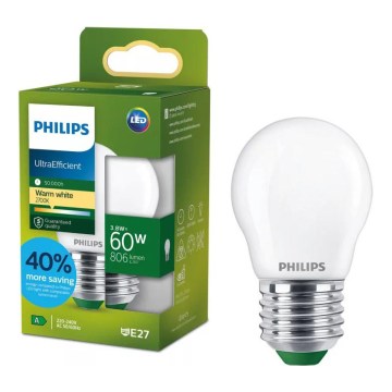 Lampadina LED ULTRAEFFICIENT Philips P45 E27/3,8W/230V 2700K