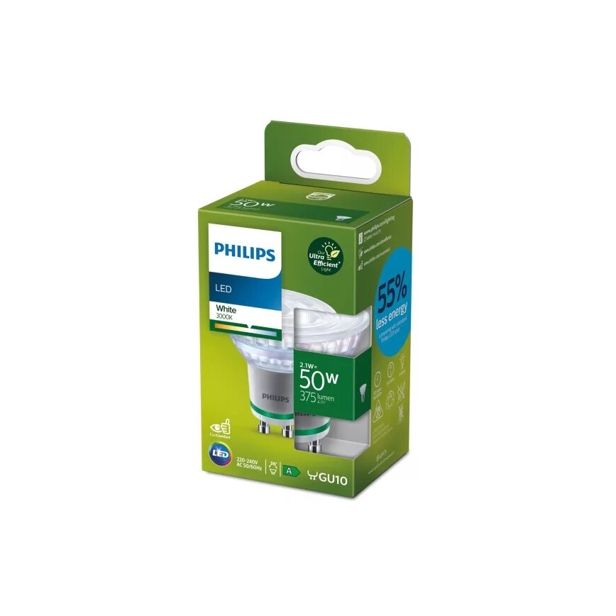 Lampadina LED ULTRAEFFICIENT Philips PAR16 GU10/2,1W/230V 3000K