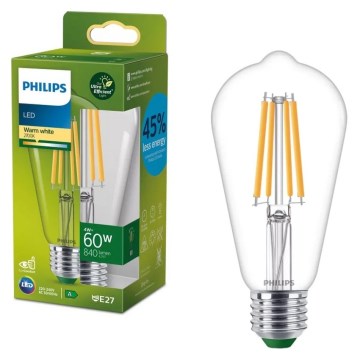 Lampadina LED ULTRAEFFICIENT VINTAGE Philips ST64 E27/4W/230V 2700K