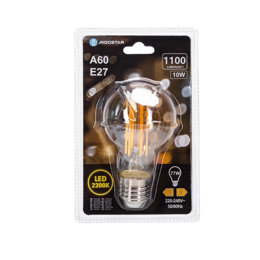 Lampadina LED VINTAGE A60 E27/10W/230V 2200K - Aigostar