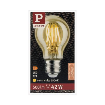 Lampadina LED VINTAGE E27/4,7W 2500K - Paulmann 28714