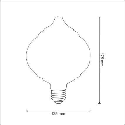 Lampadina LED VINTAGE E27/4W/230V 2700K