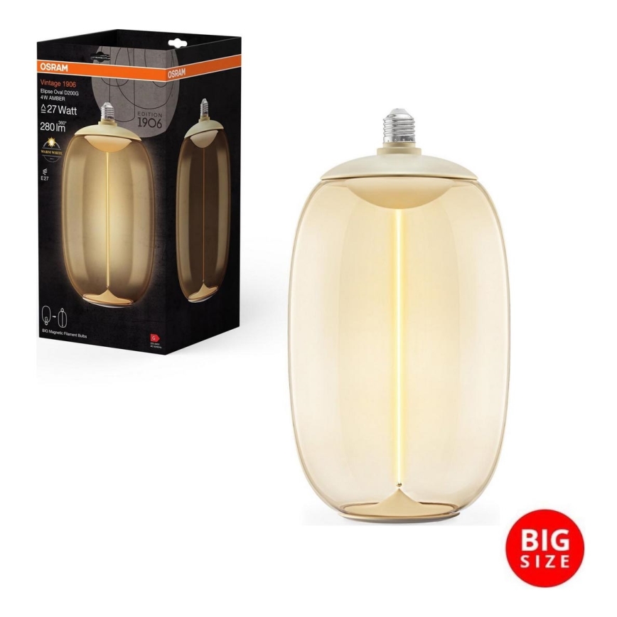 Lampadina LED VINTAGE FILAMENT E27/4W/230V 2700K - Osram