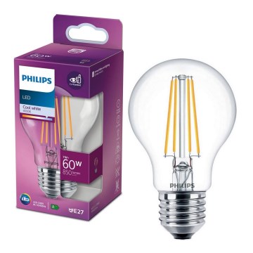 Lampadina LED VINTAGE Philips A60 E27/7W/230V 4000K