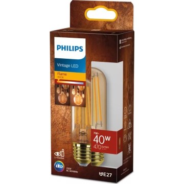 Lampadina LED VINTAGE Philips T32 E27/7W/230V 1800K