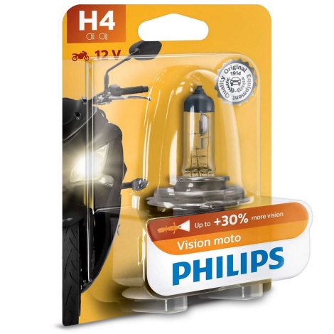 Lampadina moto Philips VISION MOTO 12342PRBW H4 P43t-38/60/55W/12V
