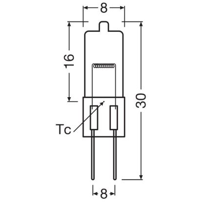 Lampadina per forno HALOSTAR G4/20W/12V 2700K - Osram