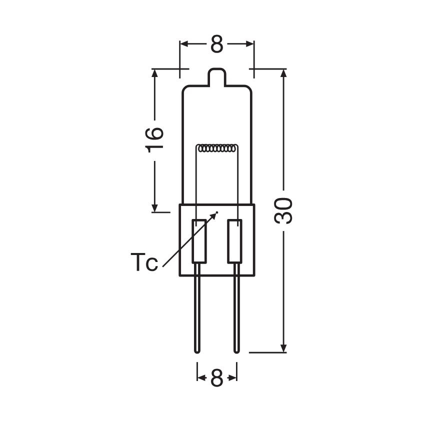 Lampadina per forno HALOSTAR G4/20W/12V 2700K - Osram
