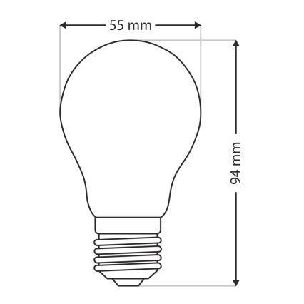 Lampadina robusta E27/100W/230V 2700K
