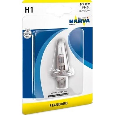 Lampadine auto H1 P14.5s/70W/24V - Narva 48702NVAB1