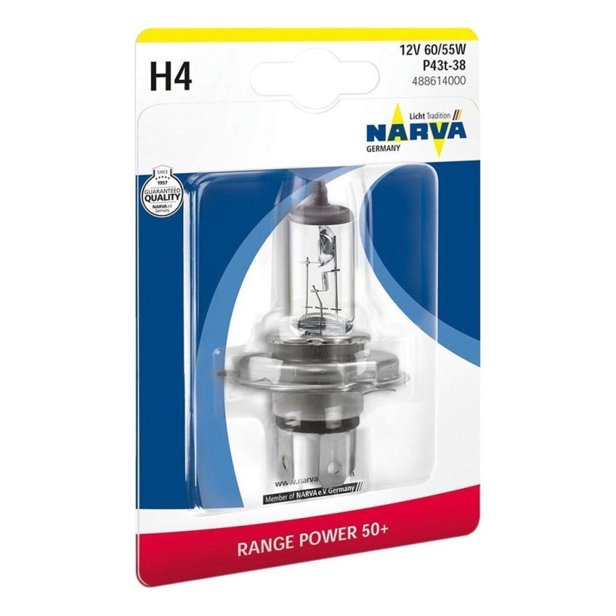 Lampadine auto H4 P43t-38/60/55W/12V - Narva 48861RPNVAB1