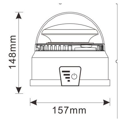Lampeggiante LED LED/12-24V IP65