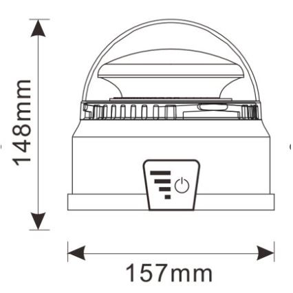 Lampeggiante LED LED/12-24V IP65 + telecomando