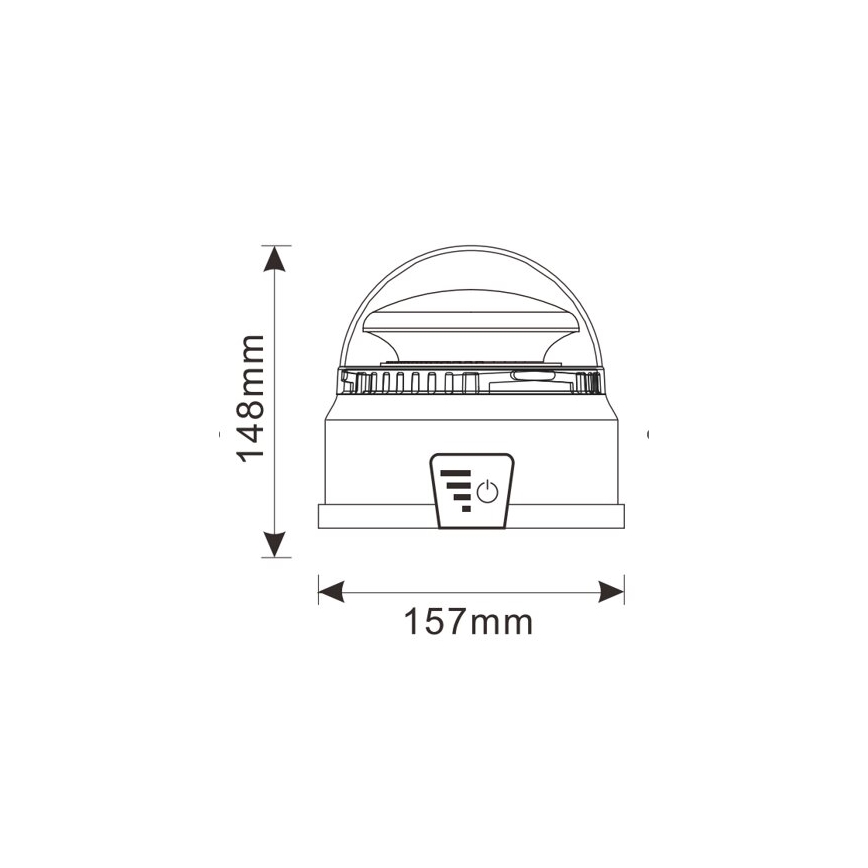 Lampeggiante LED LED/12-24V IP65 + telecomando