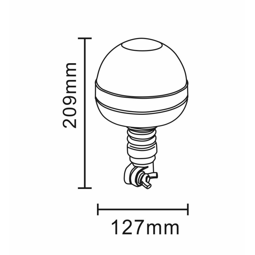 Lampeggiante LED LED/12-24V IP66