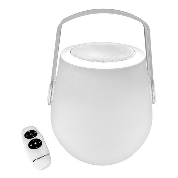Lampenwelt - Lampada da tavolo LED RGB dimmerabile con altoparlante LED/3W/3,7V Bluetooth 2000 mAh IP44 + telecomando