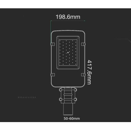 Lampione LED SAMSUNG CHIP LED/30W/230V 4000K IP65