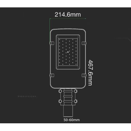 Lampione LED SAMSUNG CHIP LED/50W/230V 4000K IP65