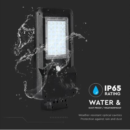 Lampione solare a LED con sensore LED/15W/7,4V 4000K IP65 10800 mAh