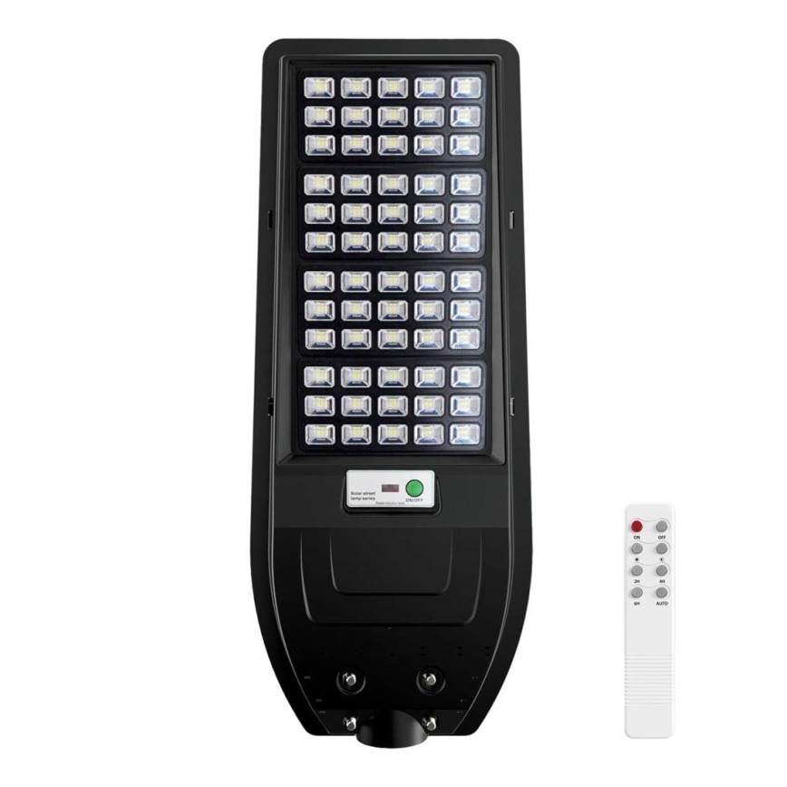 Lampione solare a LED VIA 150W/15000 mAh 3,2V 6000K IP65 + telecomando