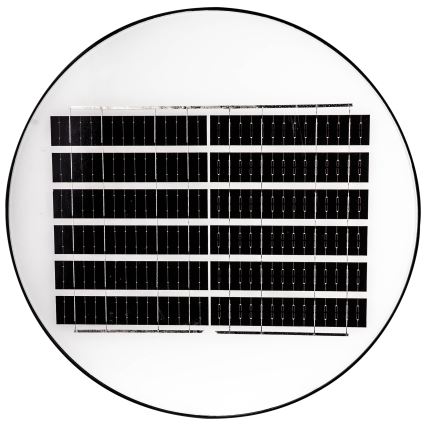 Lampione solare dimmerabile a LED con sensore LED/15W/6V 11000 mAh 6500K IP65 nero + telecomando