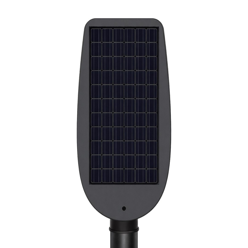 Lampada solare stradale dimmerabile a LED con sensore VENICE LED/50W/3,2V 4000 mAh IP65 nera + telecomando