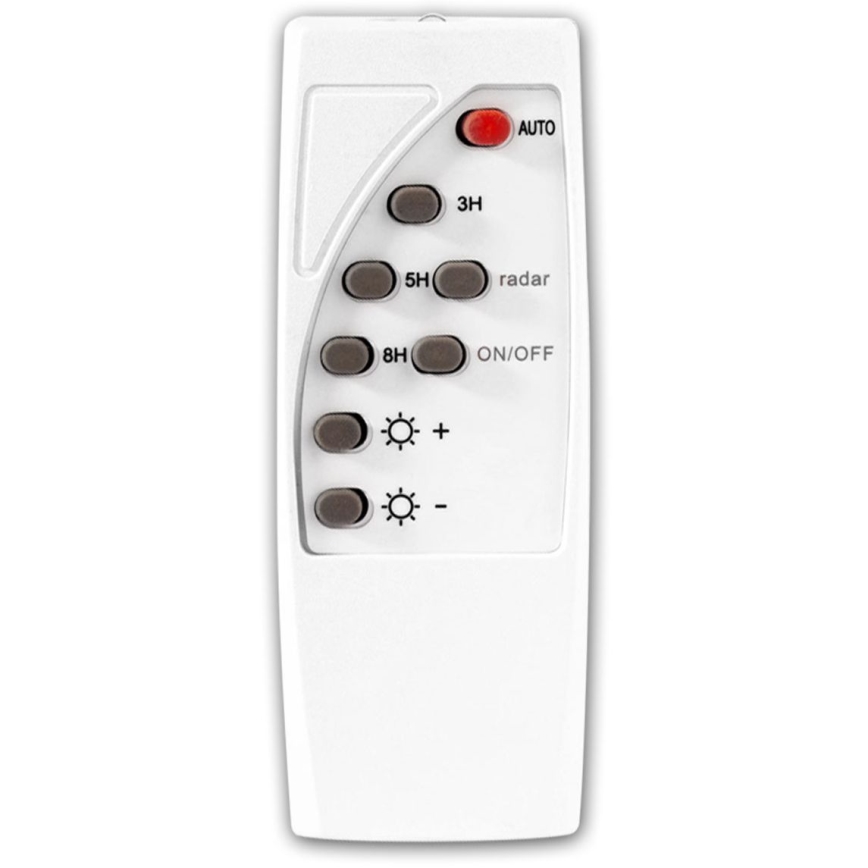 Lampione solare stradale LED a intensità regolabile con sensore 22W/6V 18000 mAh 6500K IP65 nero + telecomando