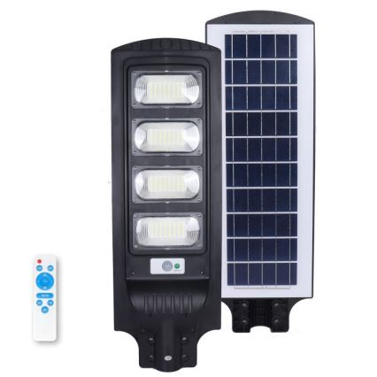 Lampione solare stradale dimmerabile a LED con sensore URBI LED/11W/3,2V 6500K 15000 mAh IP54 + telecomando