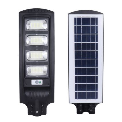 Lampione solare stradale dimmerabile a LED con sensore URBI LED/11W/3,2V 6500K 15000 mAh IP54 + telecomando