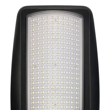 Lampada solare stradale dimmerabile a LED con sensore VENICE LED/200W/3,2V 12000 mAh IP65 nera + telecomando