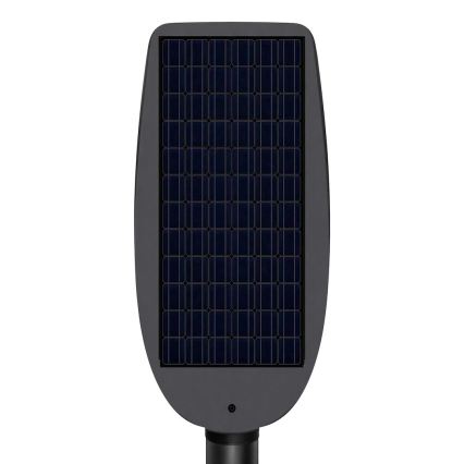 Lampada solare stradale dimmerabile a LED con sensore VENICE LED/200W/3,2V 12000 mAh IP65 nera + telecomando