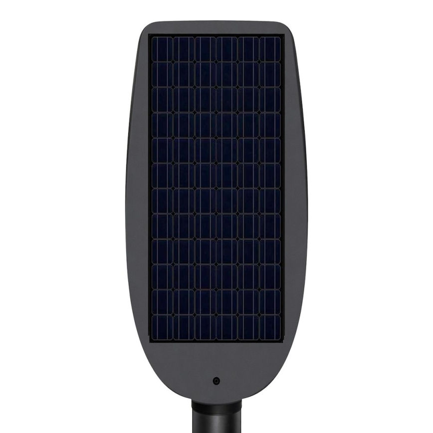 Lampada solare stradale dimmerabile a LED con sensore VENICE LED/200W/3,2V 12000 mAh IP65 nera + telecomando