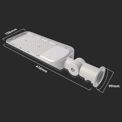 Lampione stradale a LED con sensore SAMSUNG CHIP LED/30W/230V 4000K IP65