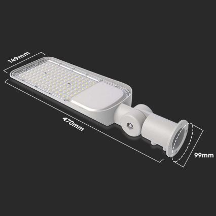 Lampione stradale a LED con sensore SAMSUNG CHIP LED/50W/230V 4000K IP65