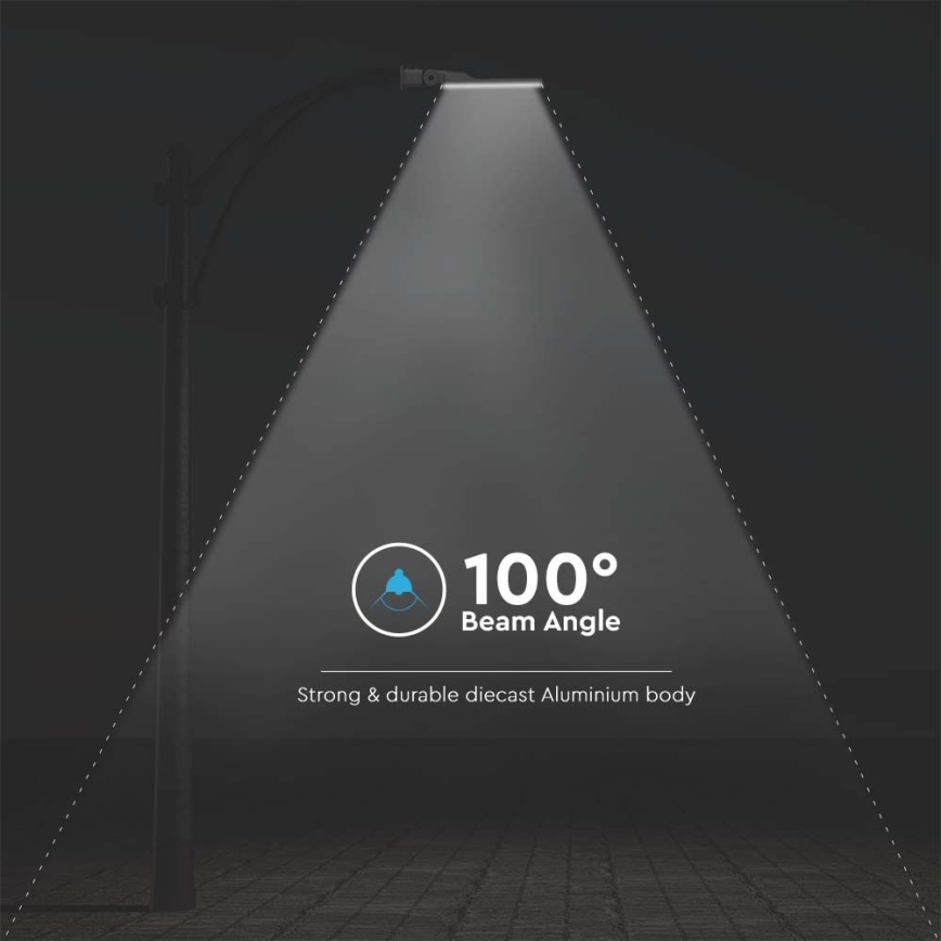 Lampione stradale a LED con sensore SAMSUNG CHIP LED/50W/230V 6500K IP65