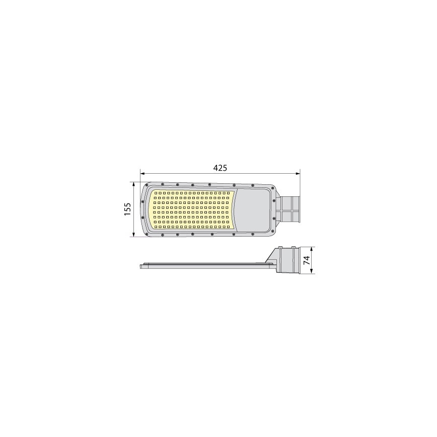 Lampione stradale a LED NOVUM PLUS LED/100W/230V IP65 4000K