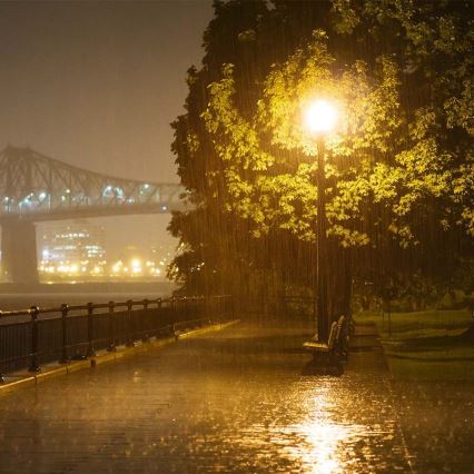 Lampione stradale LED con sensore e chip Samsung, 30W/230V, 6500K, IP65