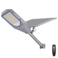 Lampione stradale LED dimmerabile con sensore crepuscolare e pannello solare LED/200W/20000 mAh 6500K IP65 grigio