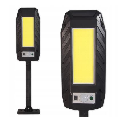 Lampione stradale solare a LED con sensore LED/2,5W/3,7V IP65 + telecomando