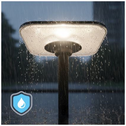 Lampione stradale solare LED con sensore SOLSUMI LED/25W/3,2V 3000/4000/6500K IP54 24000 mAh + telecomando