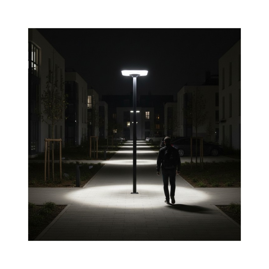 Lampione stradale solare LED con sensore SOLSUMI LED/25W/3,2V 3000/4000/6500K IP54 24000 mAh + telecomando